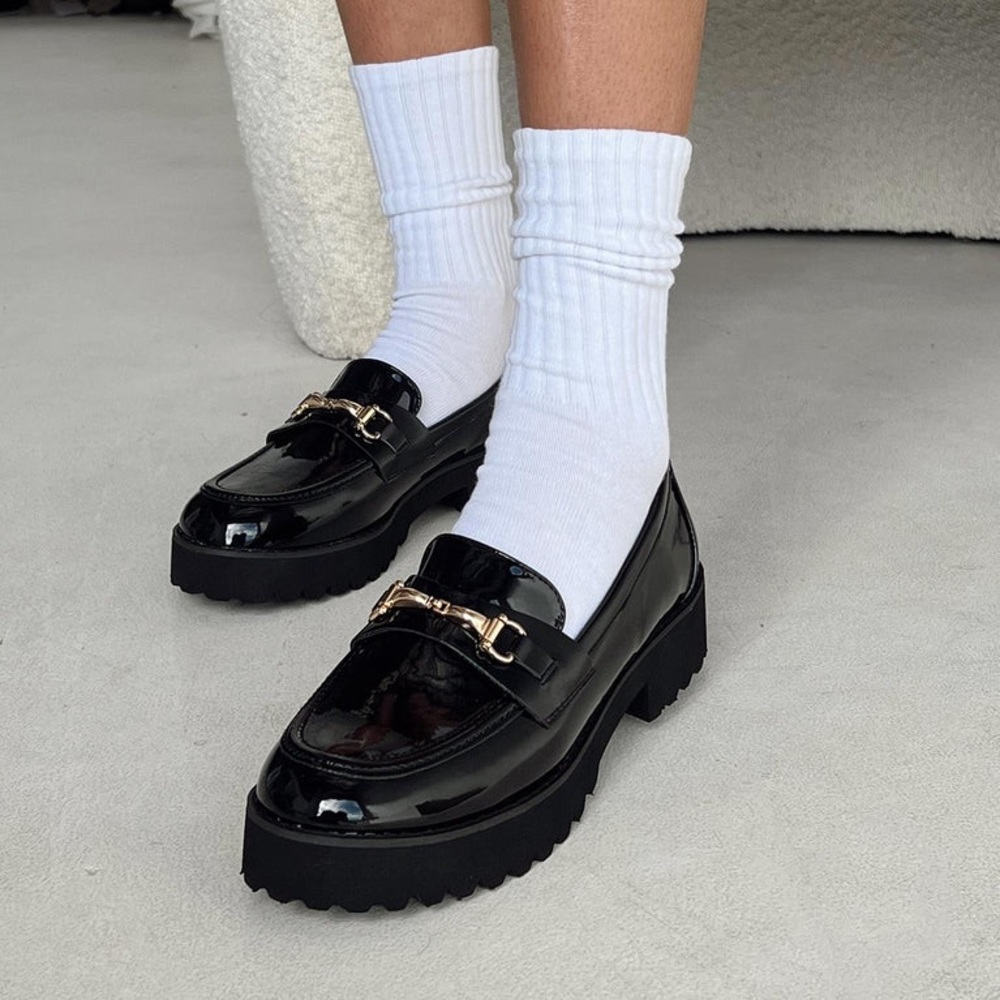 Princess Polly Capri Loafers Black
